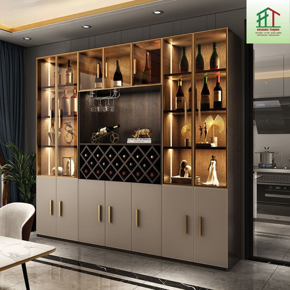 Tủ Rượu Cánh Kính Cao Cấp TR02