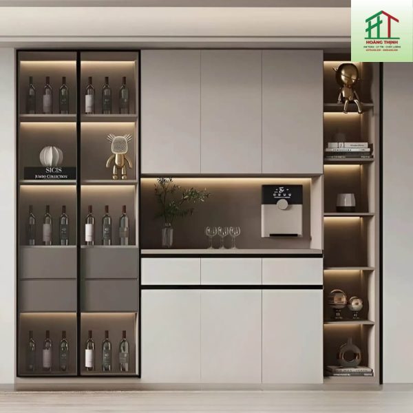 Tủ Rượu Cánh Kính Cao Cấp TR04