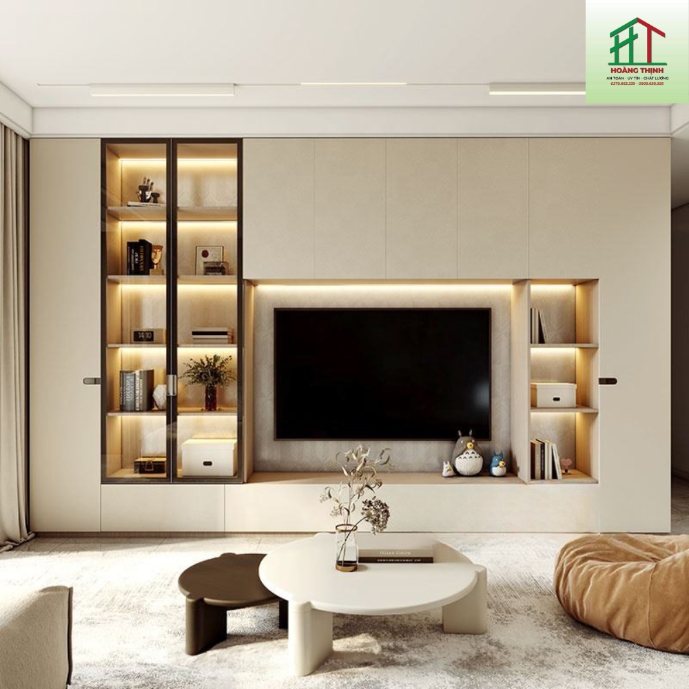 Tủ Trang Trí Cánh Kính Cao Cấp TT01