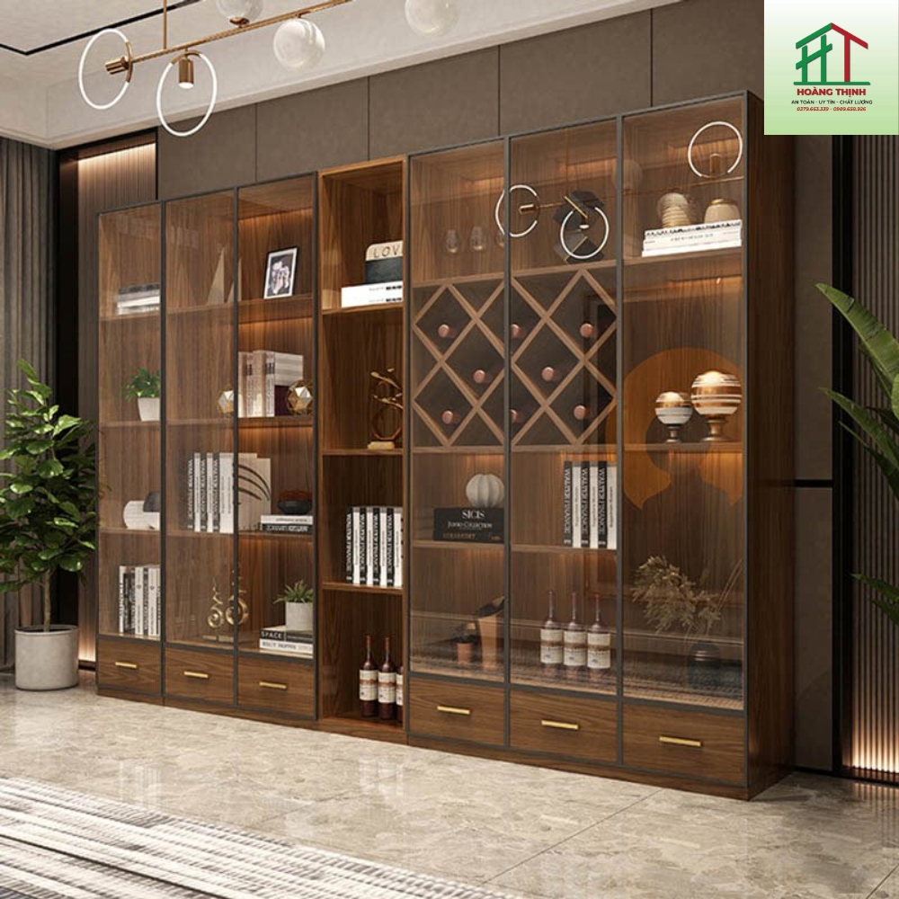 Tủ Trang Trí Cánh Kính Cao Cấp TT02