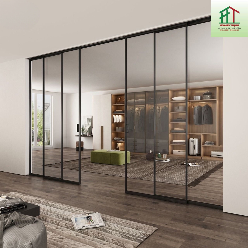 Vách Ngăn - Cửa Lùa Giảm Chấn Cao Cấp VC03